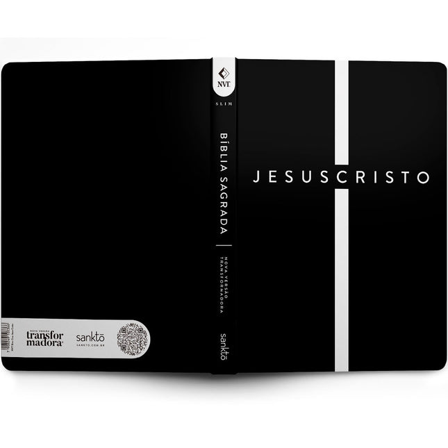 Bíblia Sagrada Slim Cruz Jesus Cristo | NVT | Letra Maior | Capa Flexível