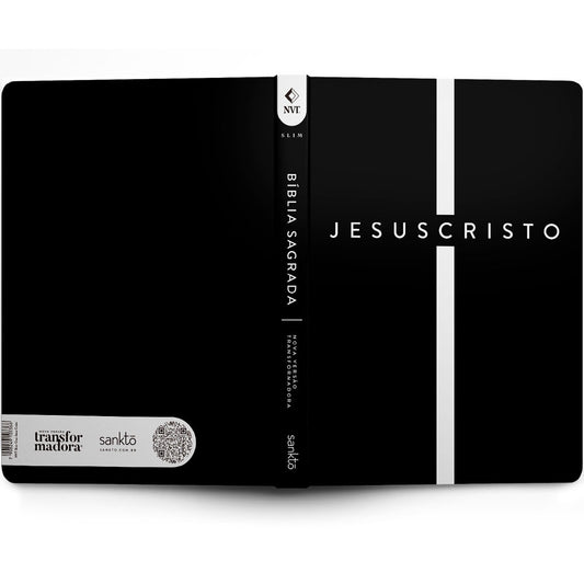 Bíblia Sagrada Slim Cruz Jesus Cristo | NVT | Letra Maior | Capa Flexível