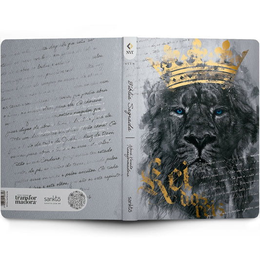 Bíblia Sagrada Slim Leão Rei dos Reis | NVT | Letra Maior | Capa Flexível