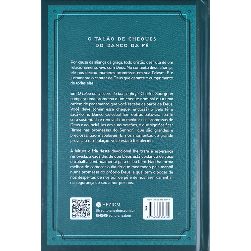 O Talão de Cheques do Banco da Fé | Charles H Spurgeon