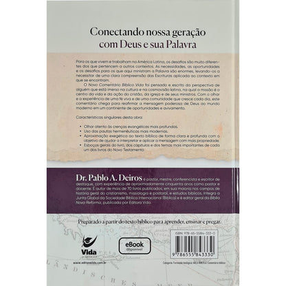 Novo Comentário Bíblico Vida | Romanos | Pablo A Deiros | Capa Dura