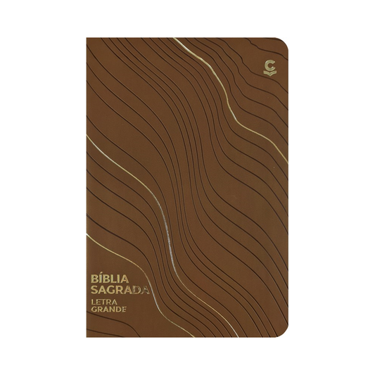Bíblia Sagrada | NVI | Letra Grande | Capa Luxo Marrom