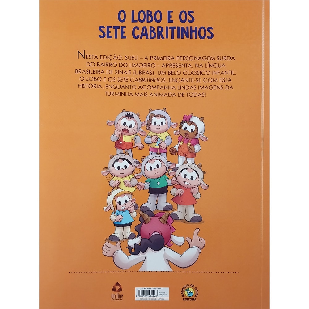 Turma da Monica | O Lobo e os Sete Cabritinhos | Libras
