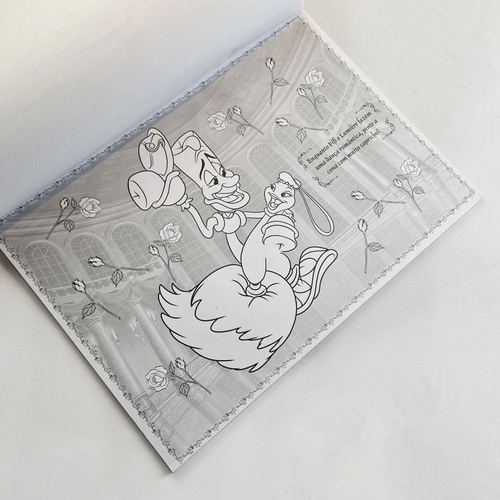 A Bela e a Fera | Prancheta para Colorir | Disney