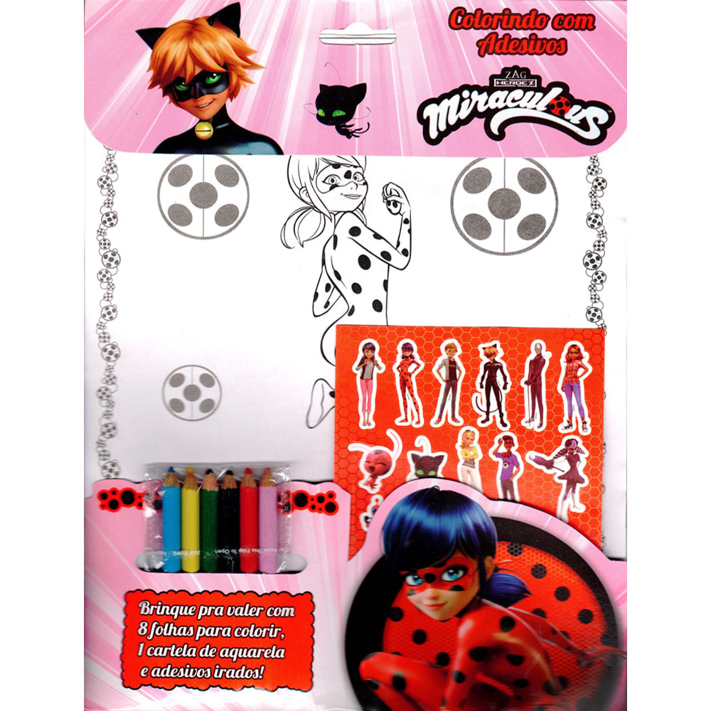 Miraculous | Colorindo com Adesivos