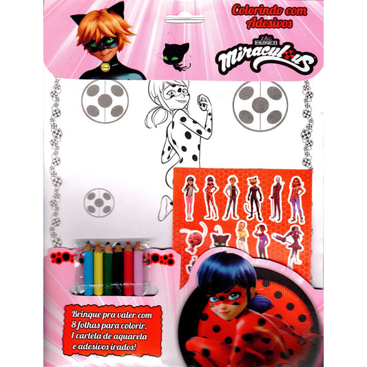 Miraculous | Colorindo com Adesivos