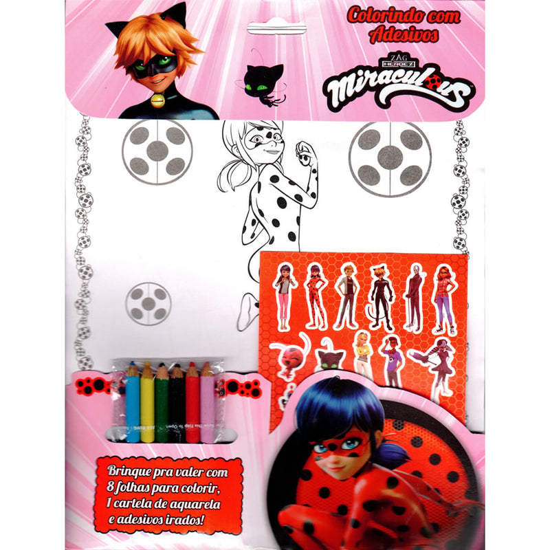 Miraculous | Colorindo com Adesivos