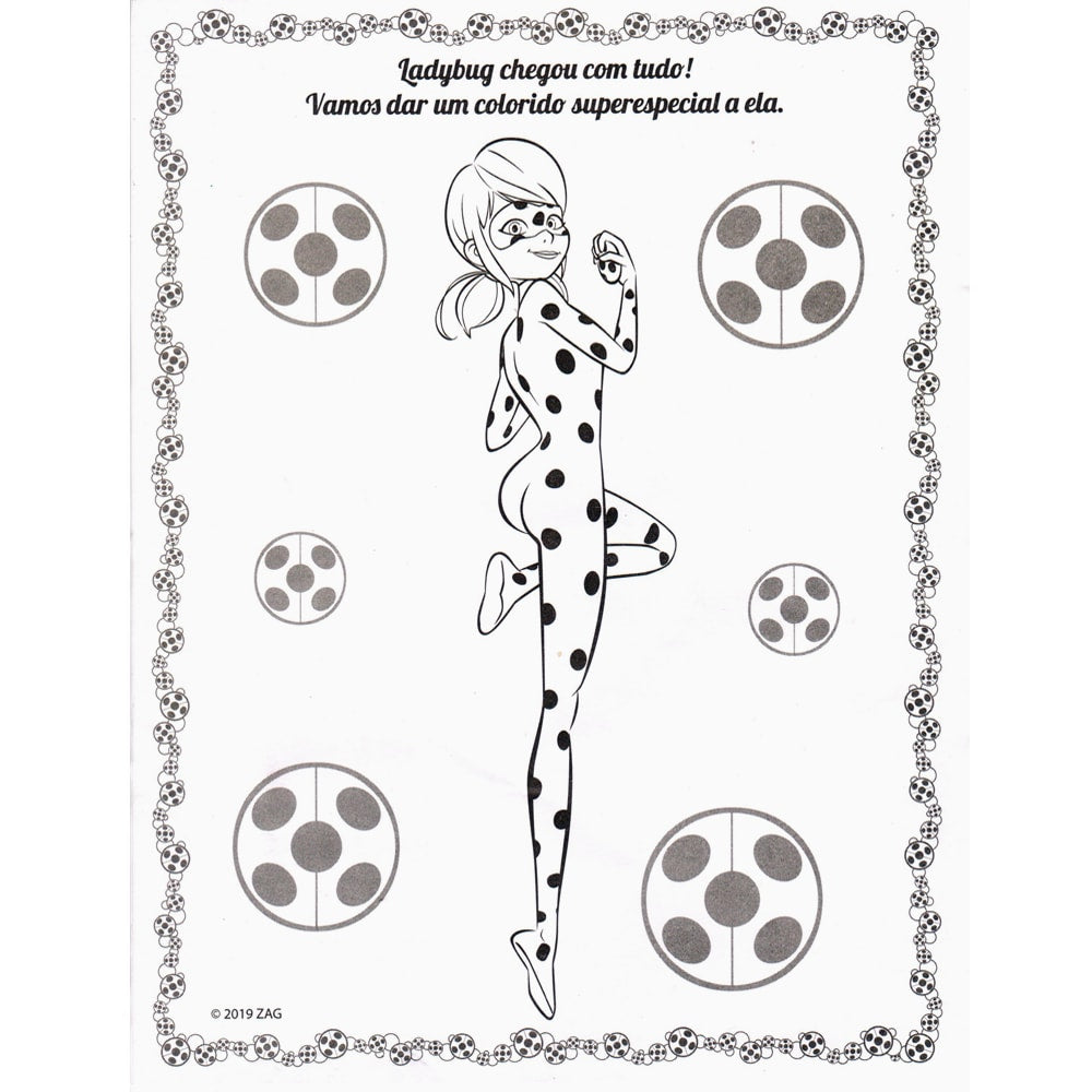 Miraculous | Colorindo com Adesivos