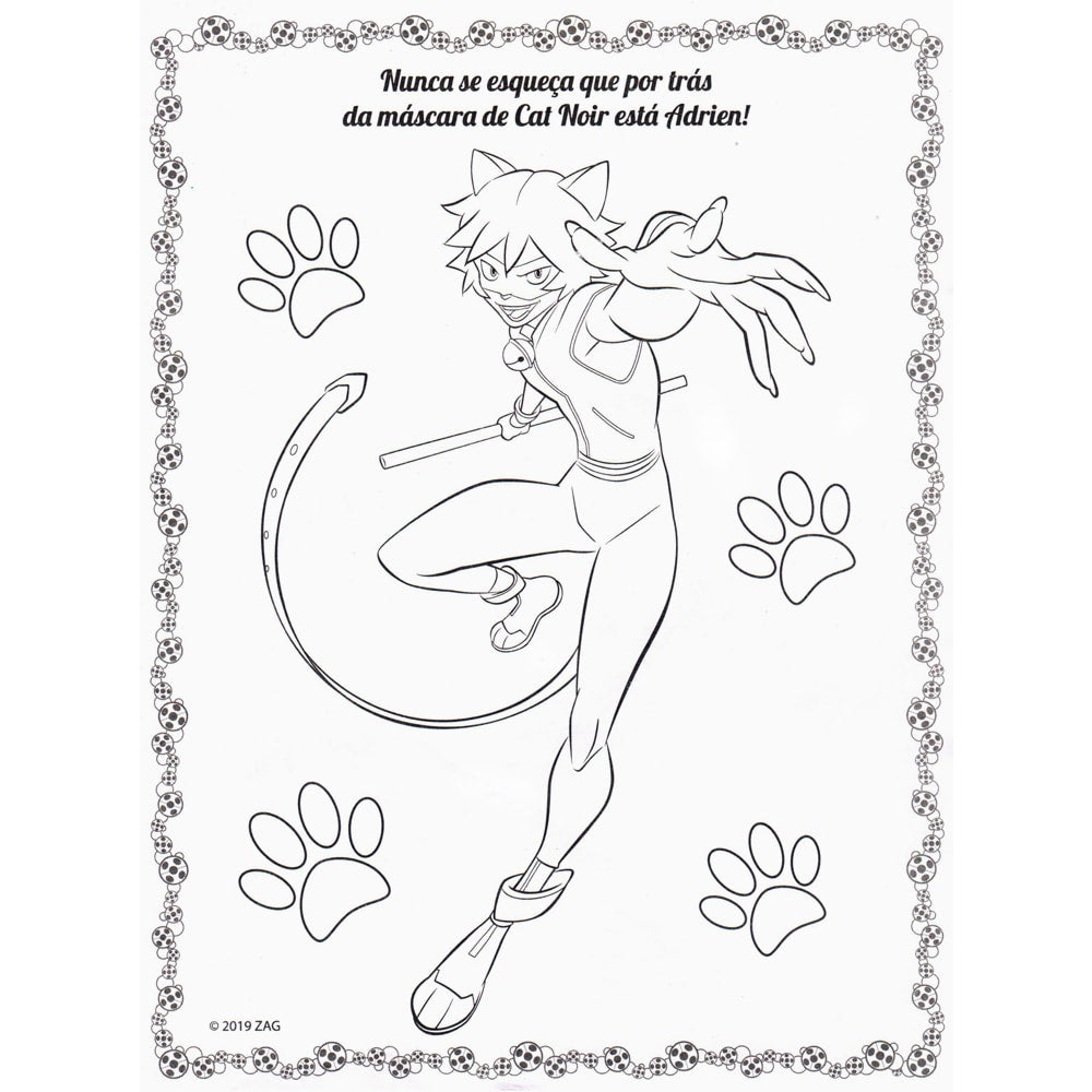 Miraculous | Colorindo com Adesivos