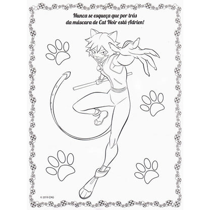 Miraculous | Colorindo com Adesivos