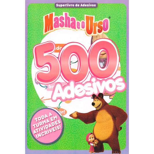 Marsha e o Urso | Super Livro de Adesivos | 500 Adesivos