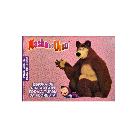 Marsha e o Urso | Prancheta para Colorir