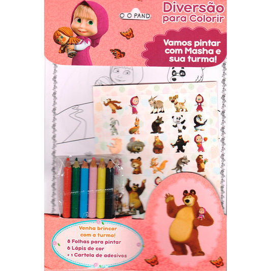Marsha e o Urso | Diversão para Colorir