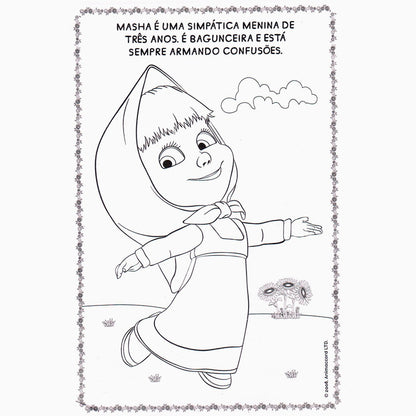 Marsha e o Urso | Diversão para Colorir