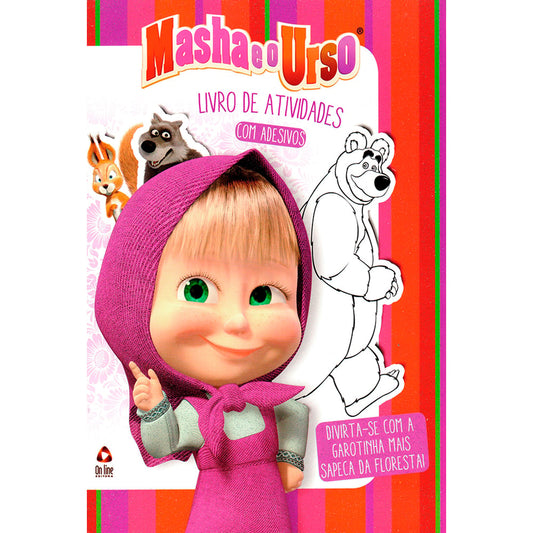 Marsha e o Urso | Livro de Atividades com Adesivos
