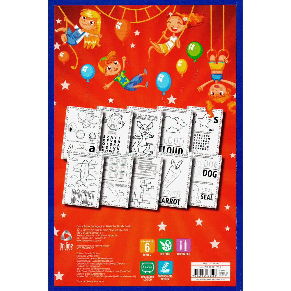 365 Atividades e Desenhos para Colorir | Inglês