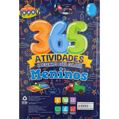 365 Atividades e Desenhos para Colorir | Meninos