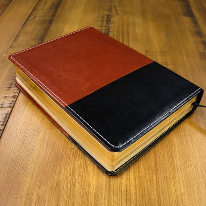 Bíblia Shedd | ARA | Letra Normal | Capa Luxo Marrom e Preto