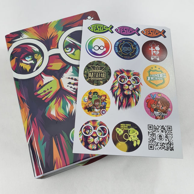 Bíblia de Estudo Kids | NTLH | Letra Grande | O Mundo de Otávio | Capa Dura Leão