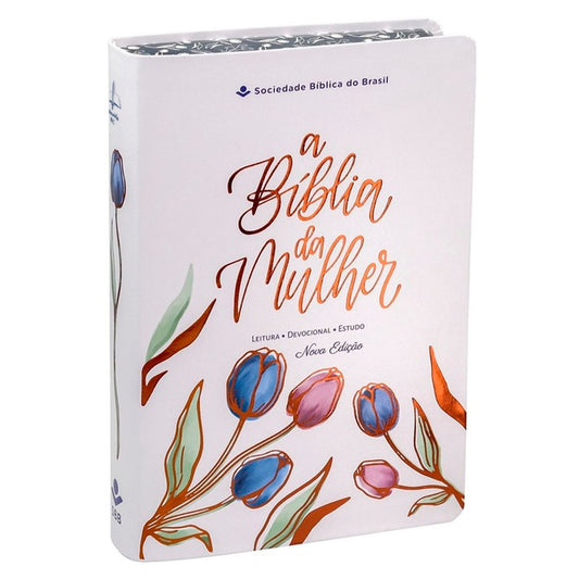 A Bíblia da Mulher | Letra Grande | ARC | Capa Luxo Branca