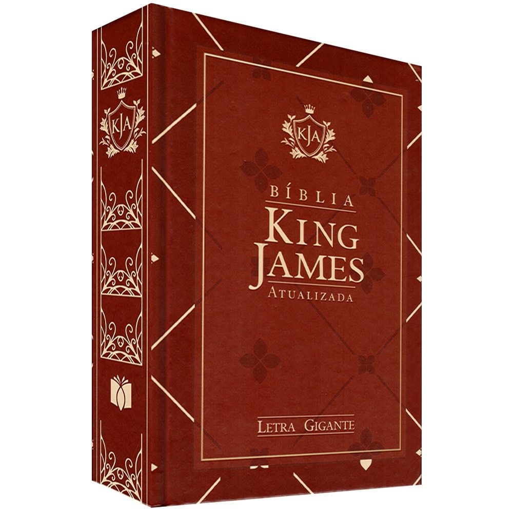 Bíblia King James Atualizada | KJA | Letra Gigante | Capa Dura Vinho
