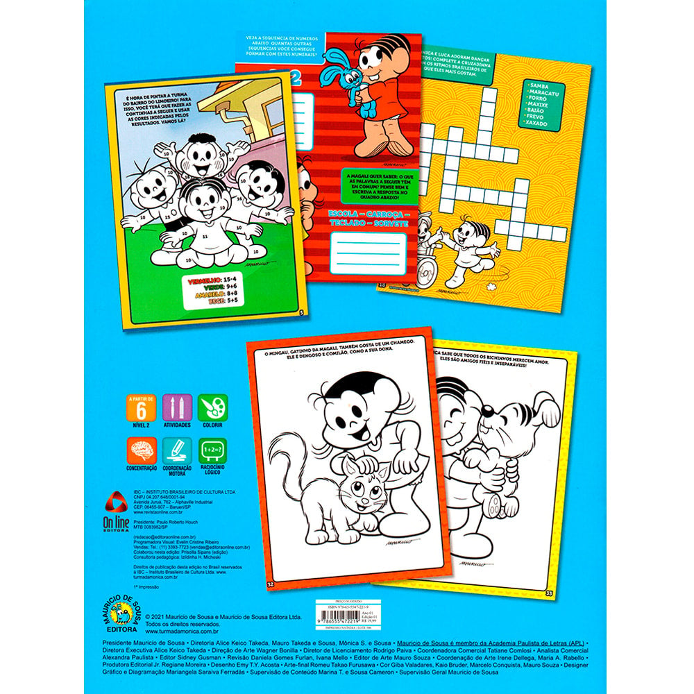 Super Livro Turma da Monica | 500 Adesivos