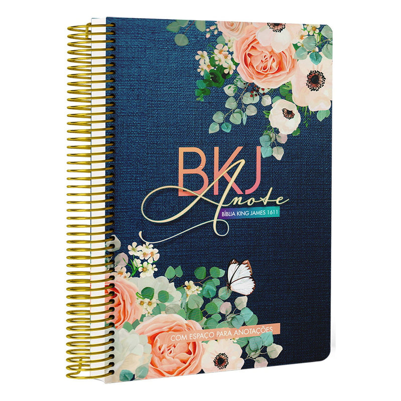 Bíblia King James 1611 Anote Blue Jeans | BKJ | Letra Normal | Com Espaço Para Anotações