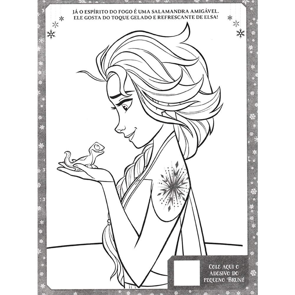 Frozen II | Colorindo com Adesivos | Disney