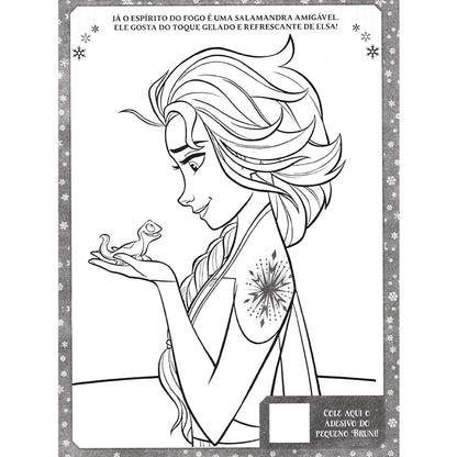 Frozen II | Colorindo com Adesivos | Disney