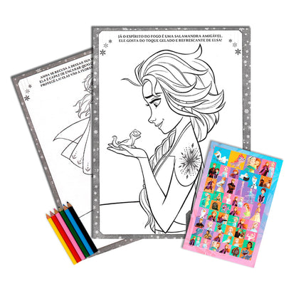 Frozen II | Colorindo com Adesivos | Disney