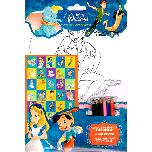 Clássicos Disney | Colorindo com Adesivos