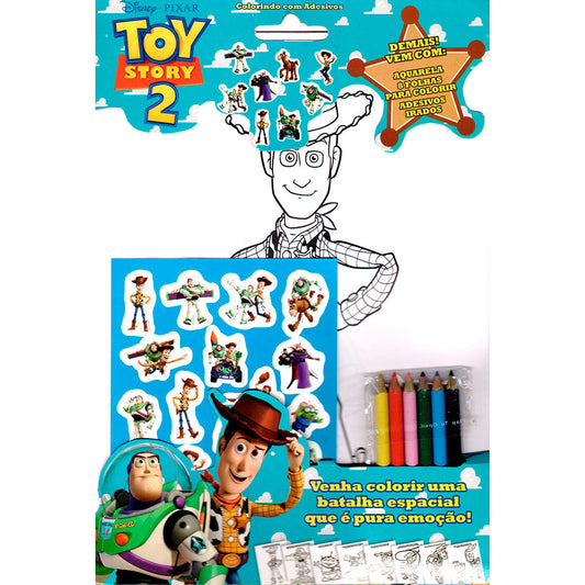 Toy Story 2 | Colorindo com Adesivos | Disney  - Pixar
