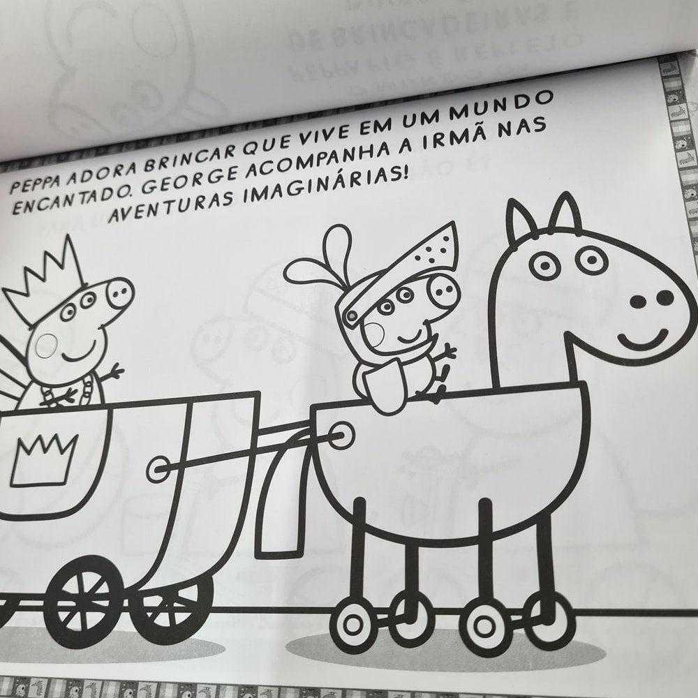 Peppa Pig | Prancheta para Colorir com 1500 Adesivos