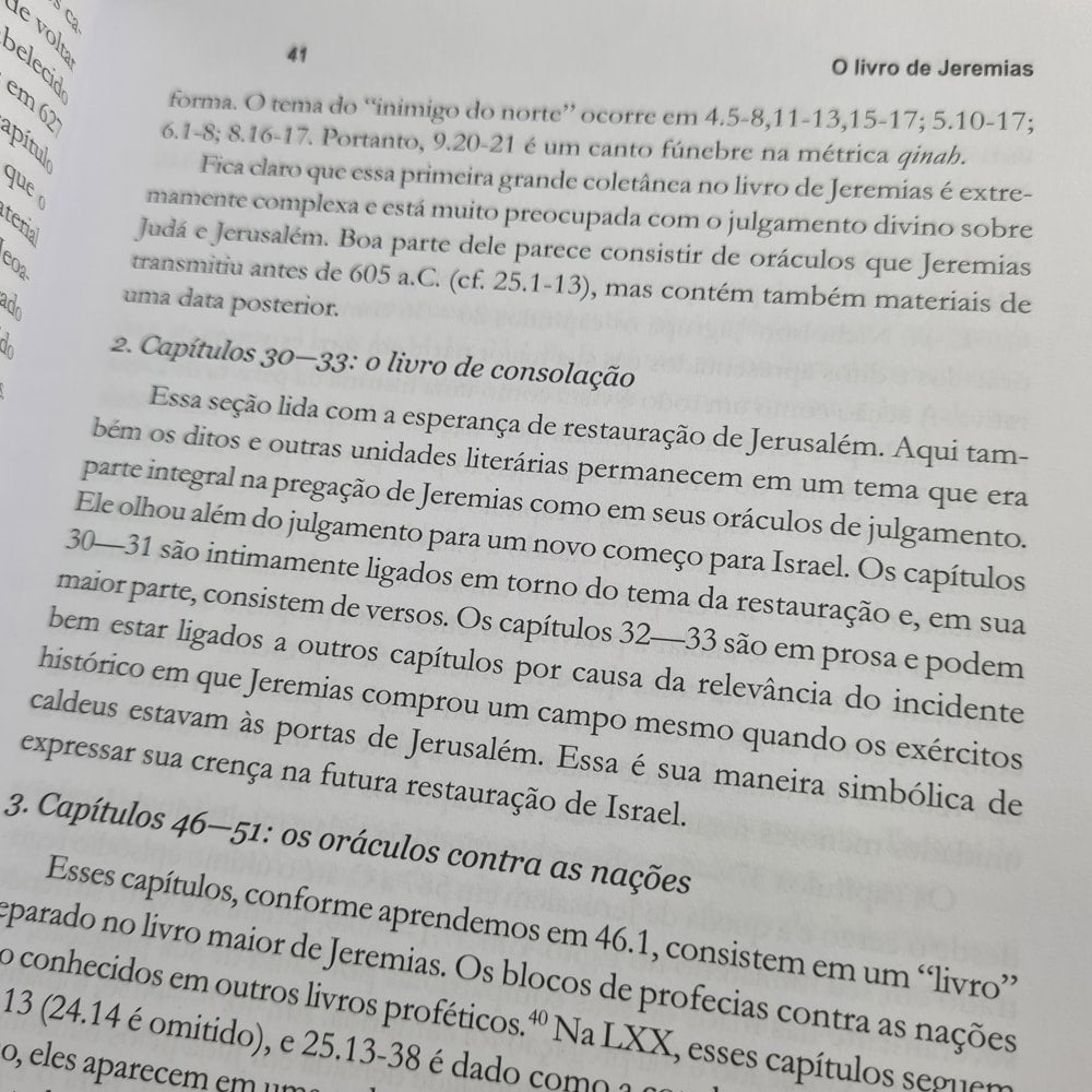 O Comentário de Jeremias | J A Thompson