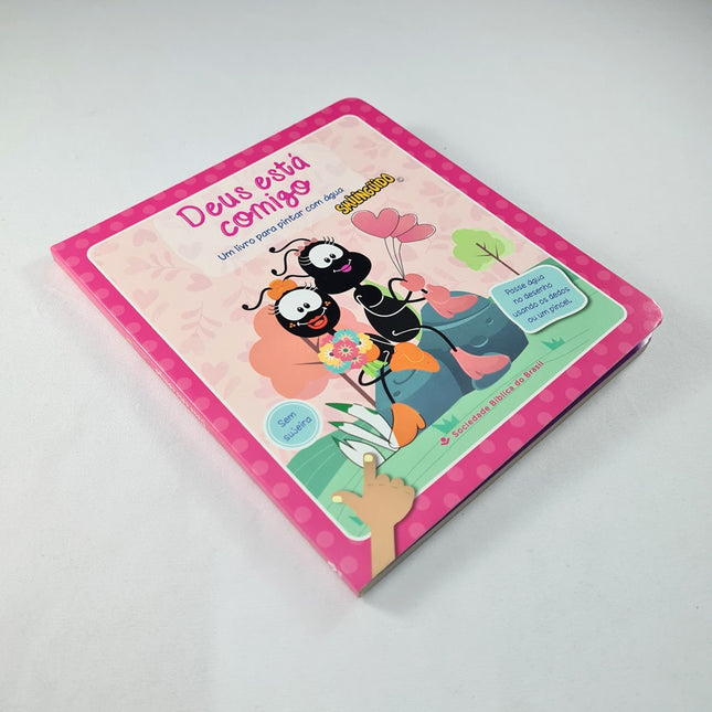 Deus está Comigo | Um Livro para Pintar com Água | Smilinguido