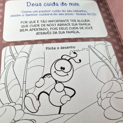 Deus está Comigo | Um Livro para Pintar com Água | Smilinguido