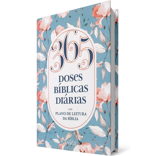 Devocional 365 Doses Bíblicas Diárias | Capa Dura Floral