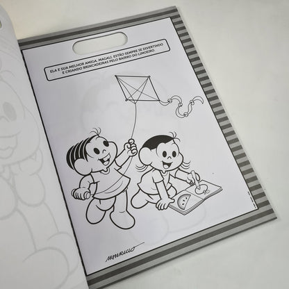 Turma da Mônica | Prancheta para Colorir Com Adesivos | 466 Adesivos