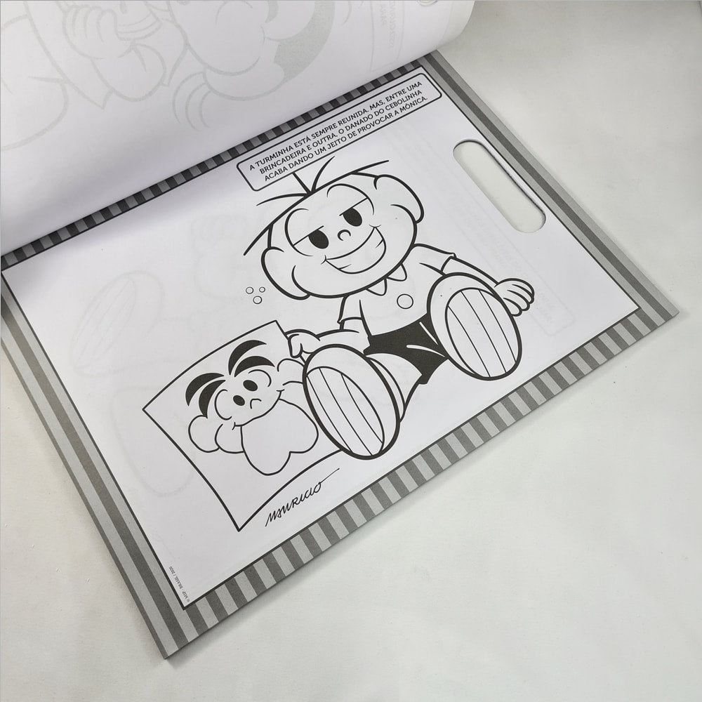 Turma da Mônica | Prancheta para Colorir Com Adesivos | 466 Adesivos