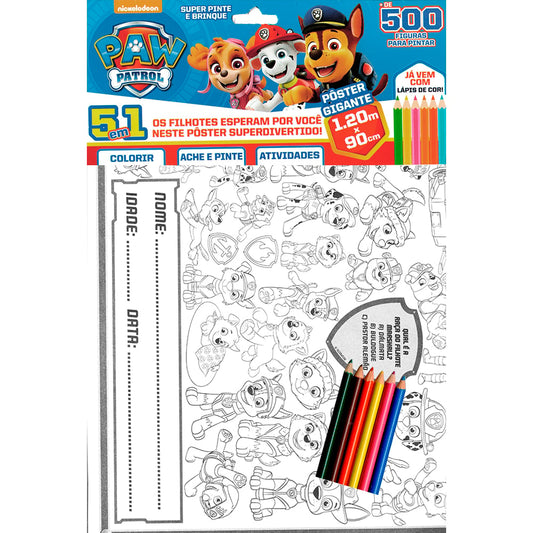 Patrulha Canina | Super Pinte e Brinque | Poster Gigante