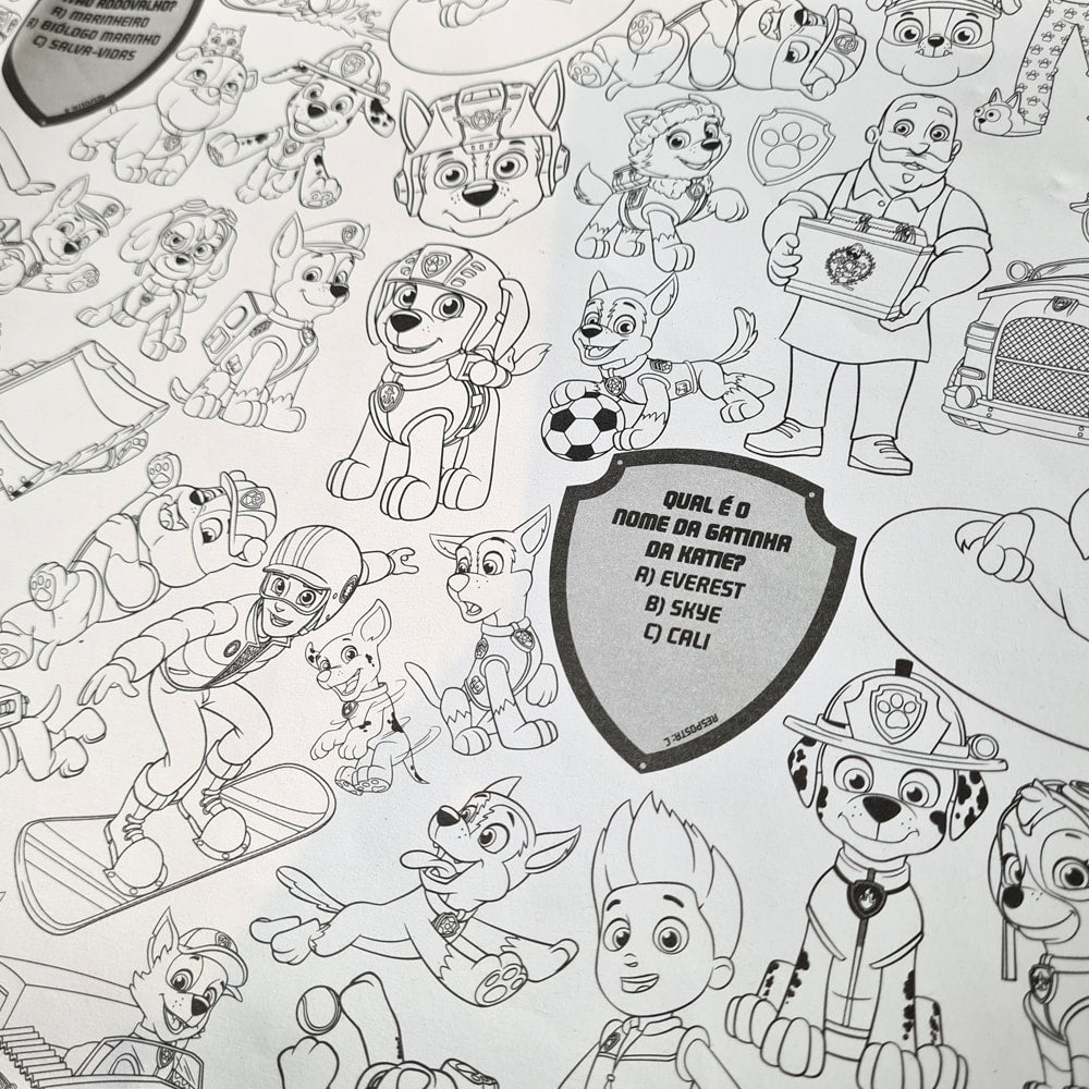 Patrulha Canina | Super Pinte e Brinque | Poster Gigante