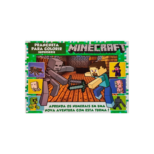 Minecraft | Prancheta para Colorir | Aprenda os Numerais