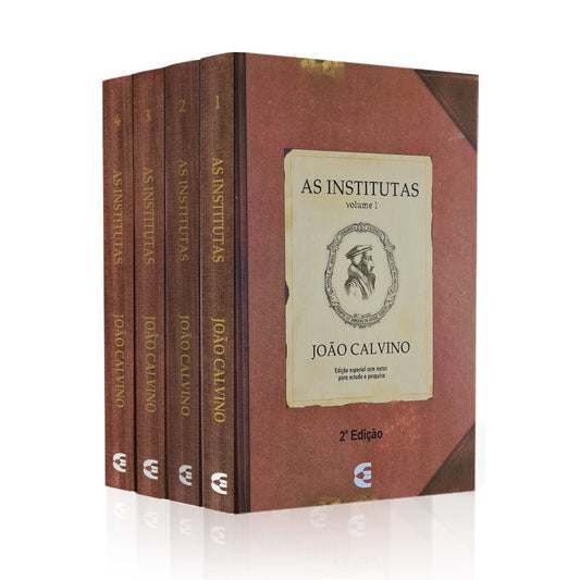 Box As Institutas de João Calvino | 4 Volumes | Capa Dura