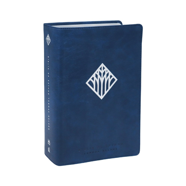 Bíblia De Estudo Thomas Nelson | NVI | Letra Normal | Capa Luxo Azul