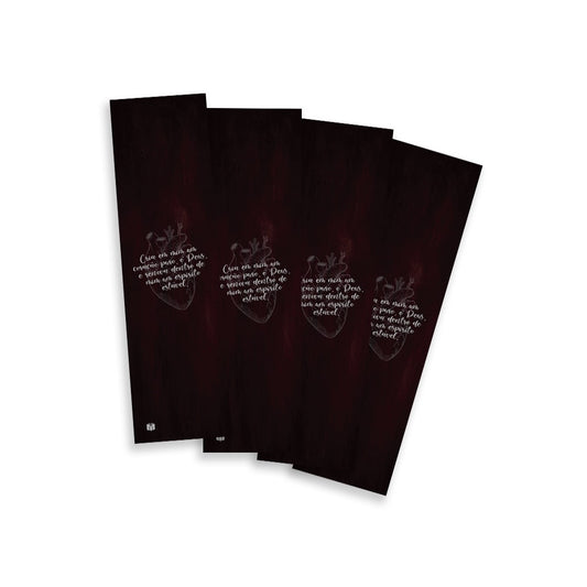 Kit 10 Marca Páginas | Cria em Mim Um Coração Puro