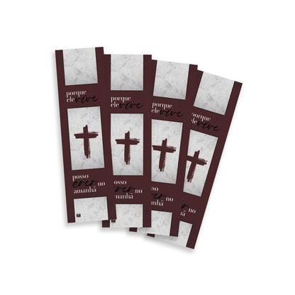 Kit 10 Marca Páginas | Porque Ele Vive