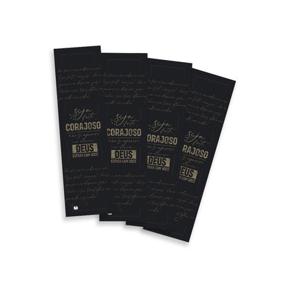 Kit 10 Marca Páginas | Seja Forte e Corajoso