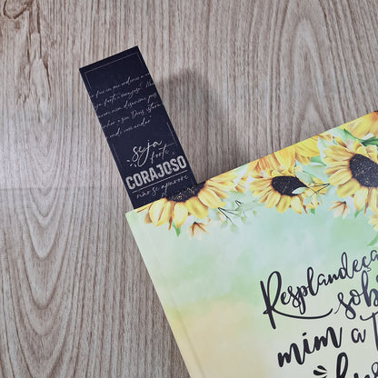 Kit 10 Marca Páginas | Seja Forte e Corajoso