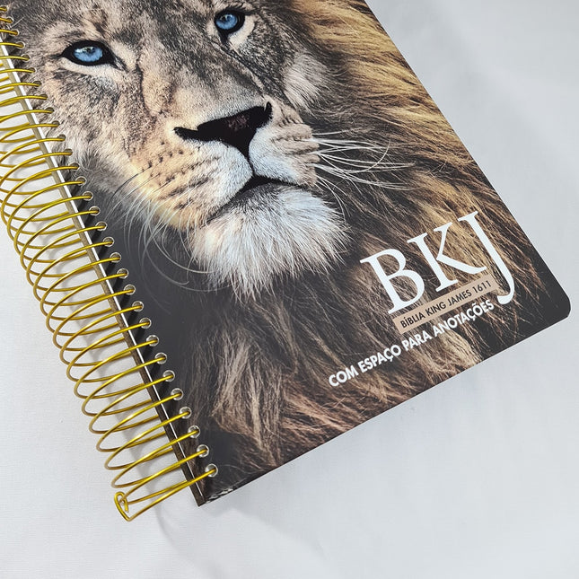 Bíblia King James 1611 Anote Leão Adonai | BKJ | Letra Normal | Com Espaço Para Anotações