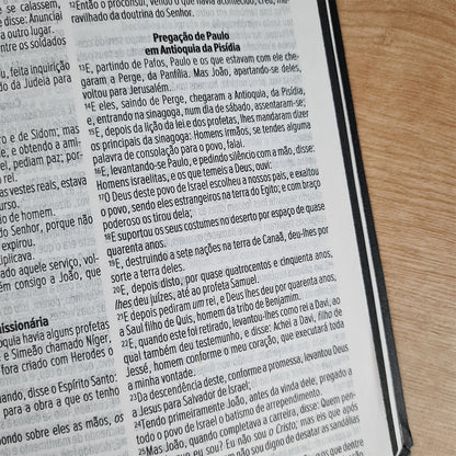 Bíblia Sagrada Cruz Dourada | ACF | Letra Maior | Capa Luxo